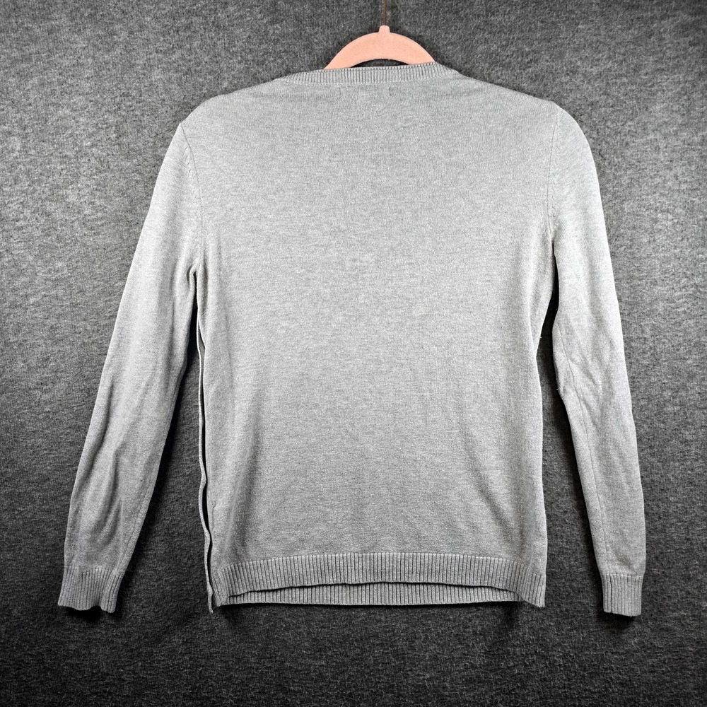 Banana Republic‎ Women L Grey/Gray Pullover Sweater W Button Side Closure - Picture 8 of 11